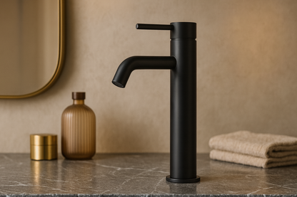 Vienna Tall Basin Mixer Matte Black