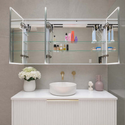 1200mm wide Frameless LED mirror cabinet with internal powerpoint by Invogue