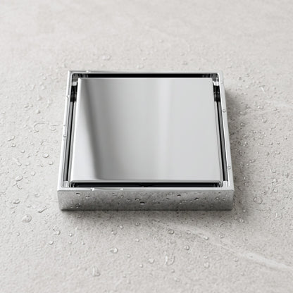 Close-up of the Granada Tile Insert Floor Waste in Chrome