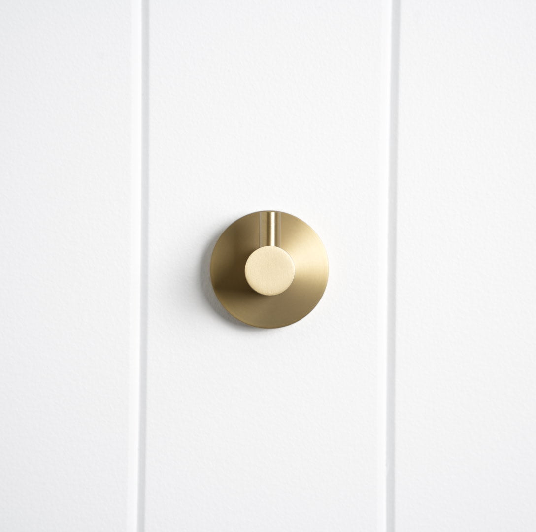 Copenhagen Robe Hook Brushed Brass