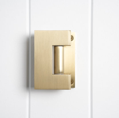 Rennes Shower Hinge Glass to Wall Brushed Brass