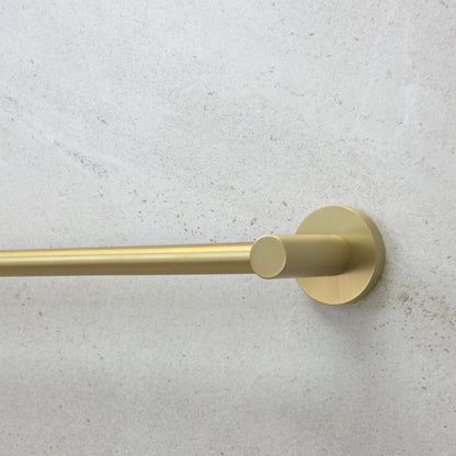 Provence 600mm Single Towel Rail Brushed Brass