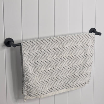 Provence 600mm Single Towel Rail Matte Black