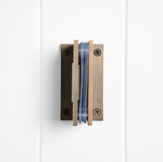 Rennes Shower Hinge Glass to Wall Antique Brass