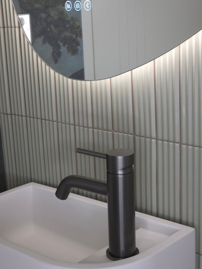 Vienna Short Basin Mixer Brushed Gunmetal