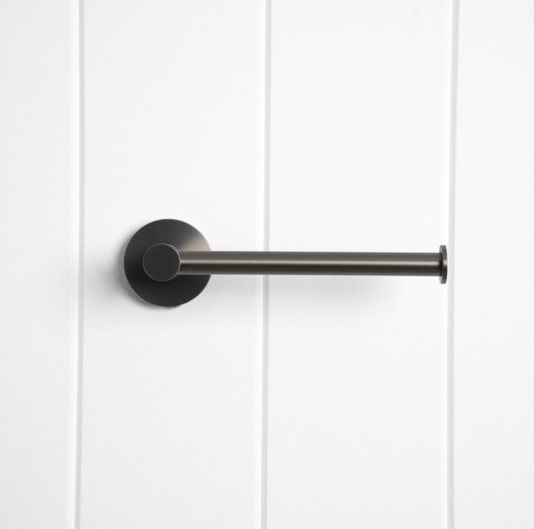 Lille Toilet Roll Holder - Brushed Gun Metal