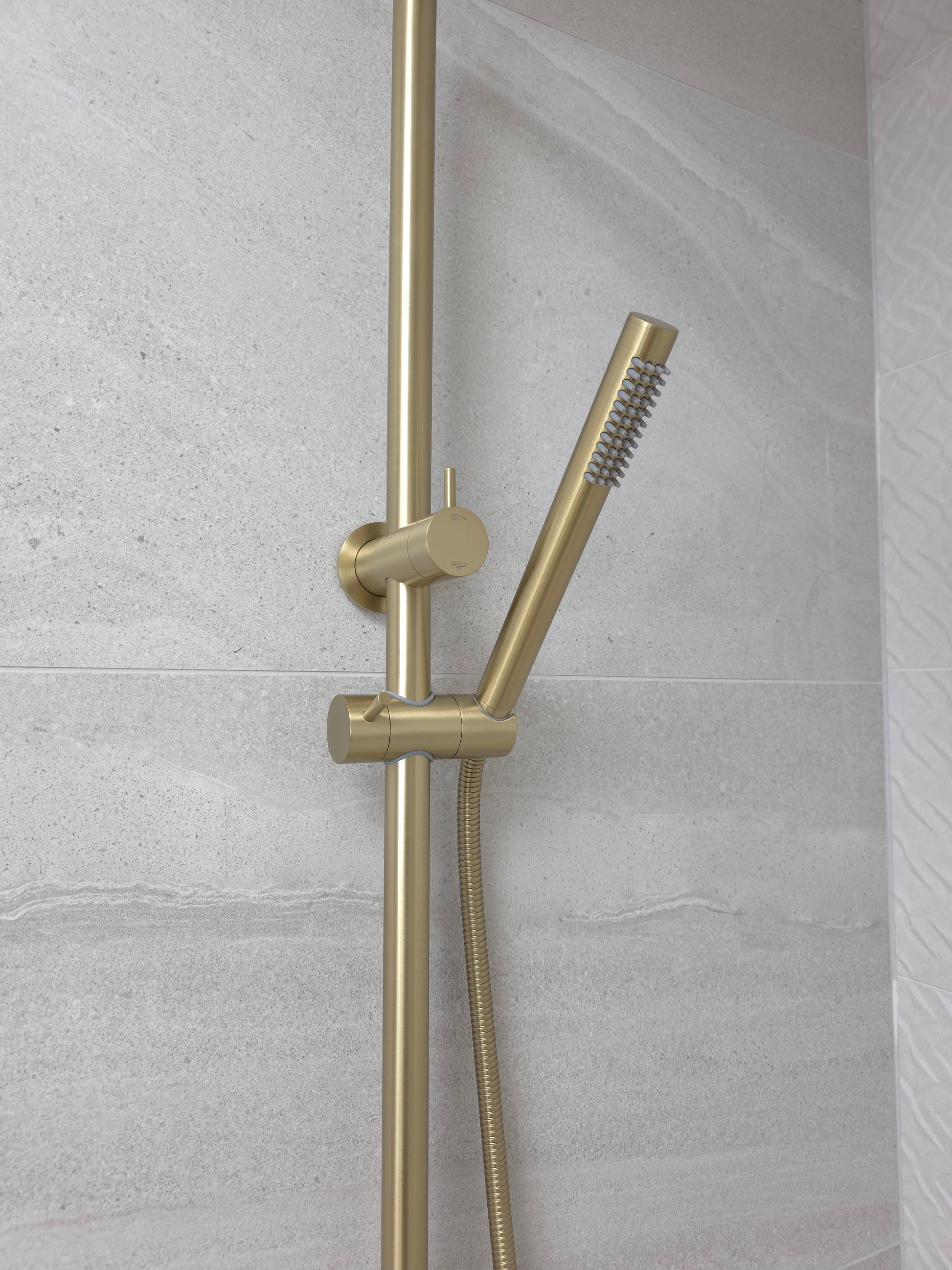 Corsica Dual Shower Head in Brushed Brass
