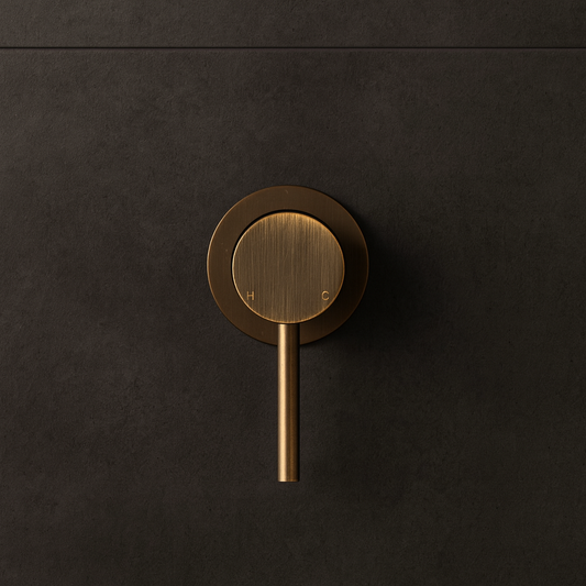 Milano Wall Mixer Antique Brass