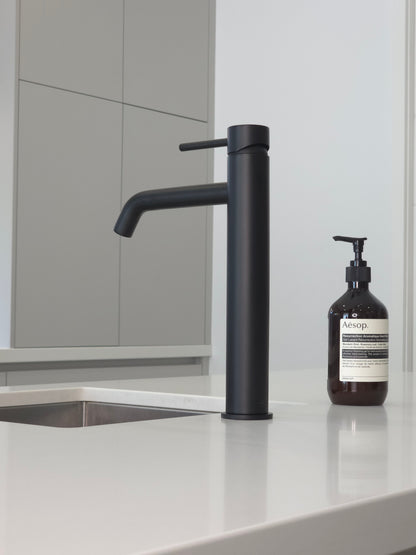 Vienna Tall Basin Mixer Matte Black