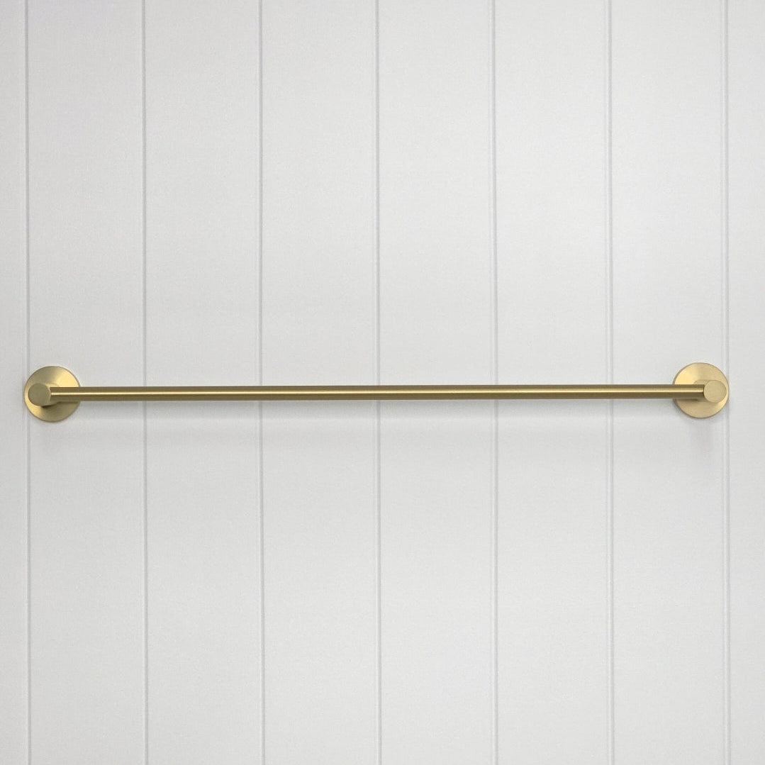 Provence 600mm Single Towel Rail Brushed Brass