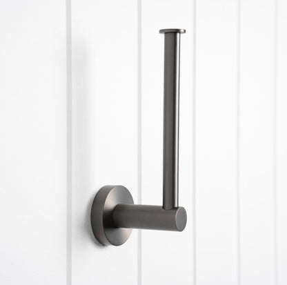Lille Toilet Roll Holder - Brushed Gun Metal