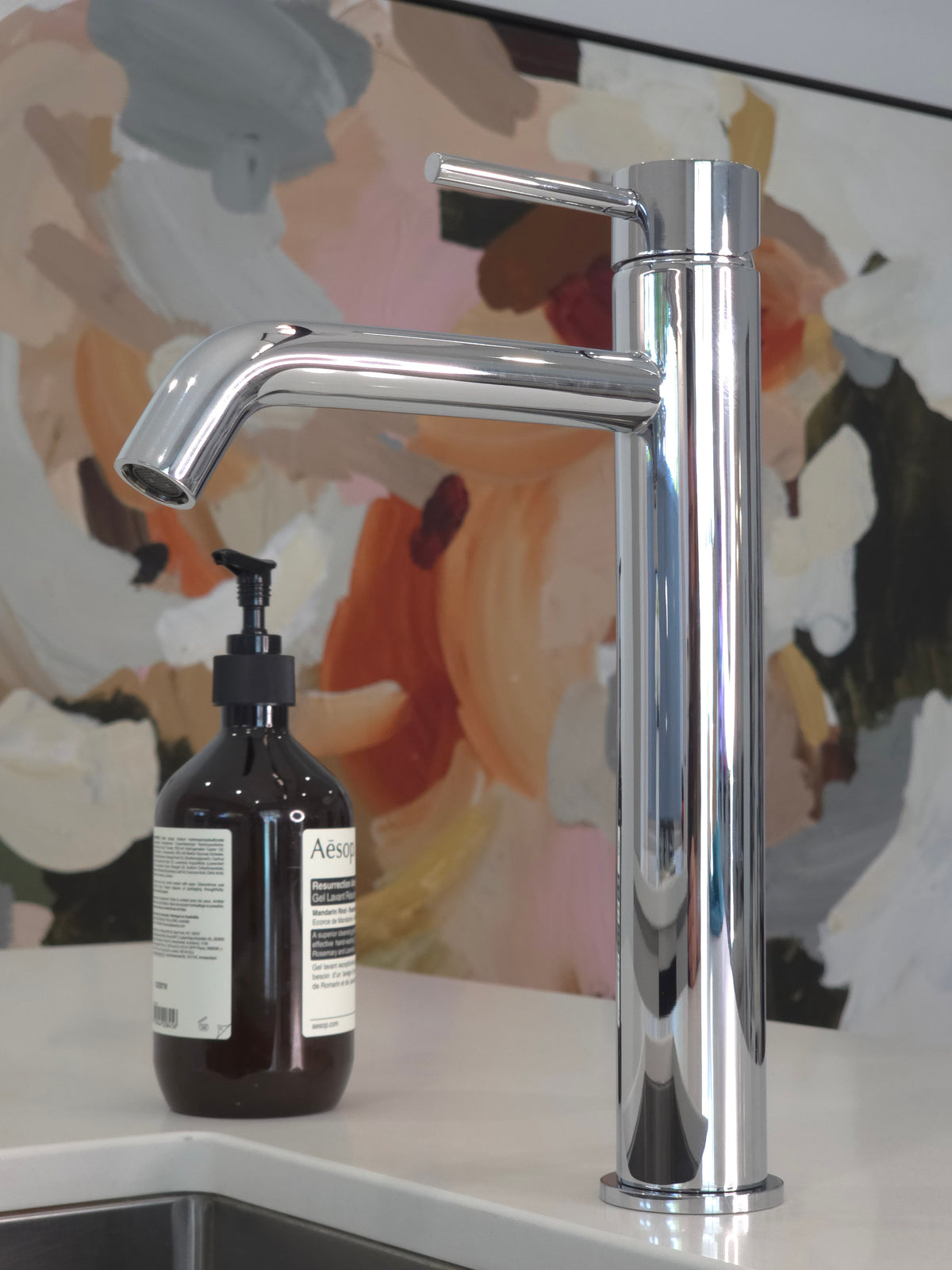Vienna Tall Basin Mixer Chrome