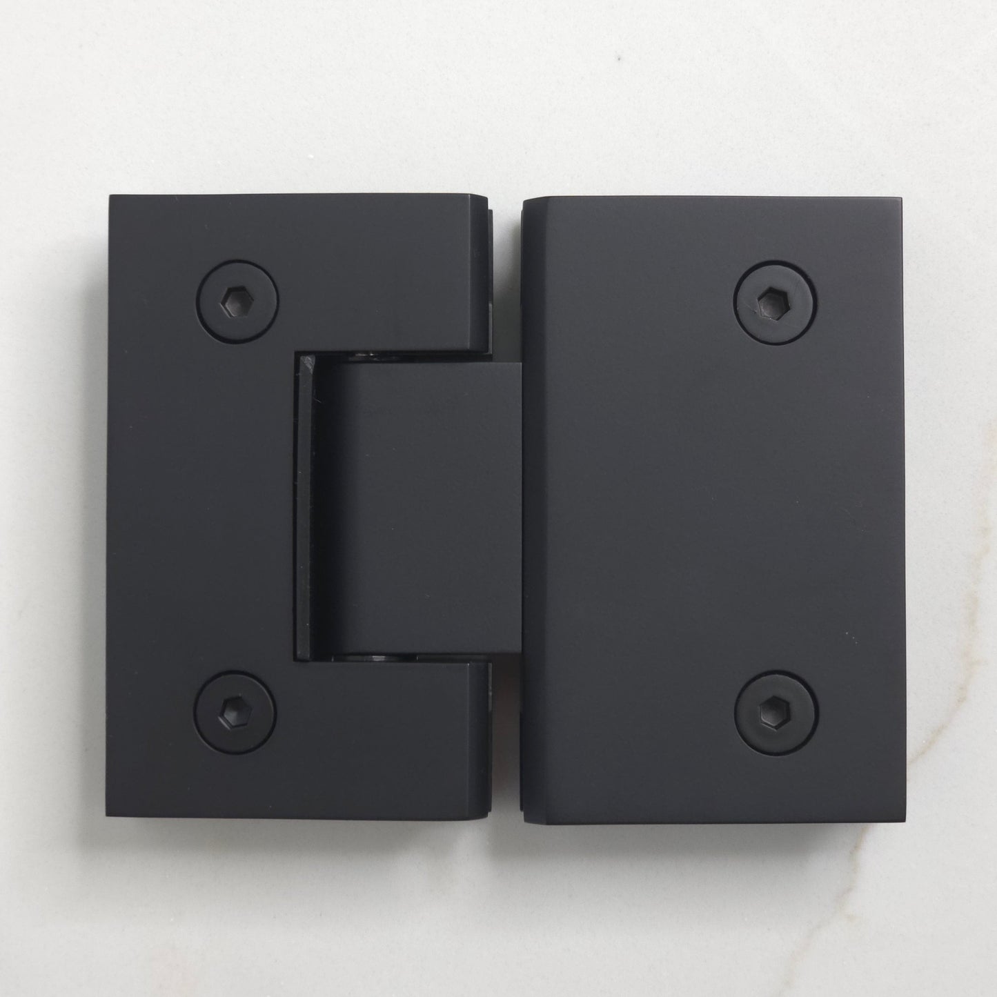 Geneva Shower Hinge Glass to Glass Matte Black
