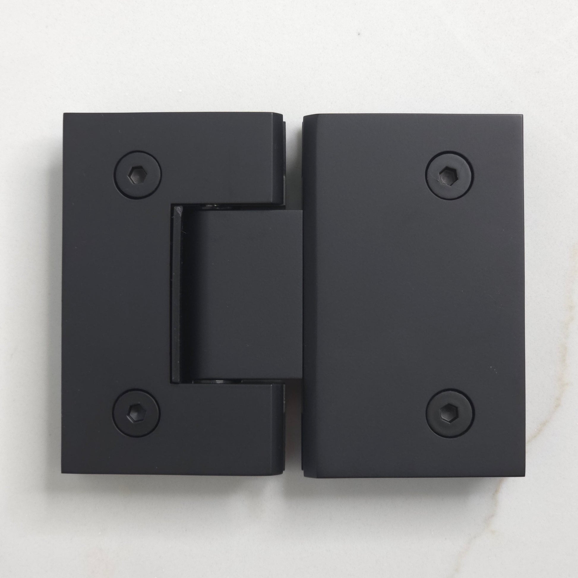 Geneva Shower Hinge Glass to Glass Matte Black