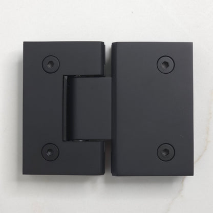 Geneva Shower Hinge Glass to Glass Matte Black