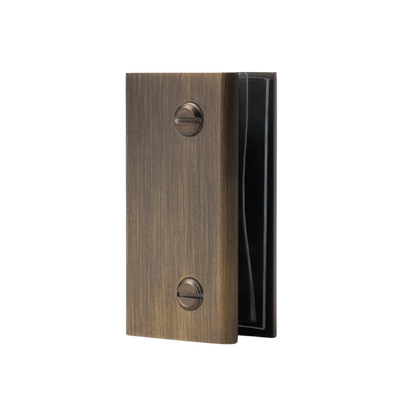 Rhodes Shower Glass Clamp Antique Brass