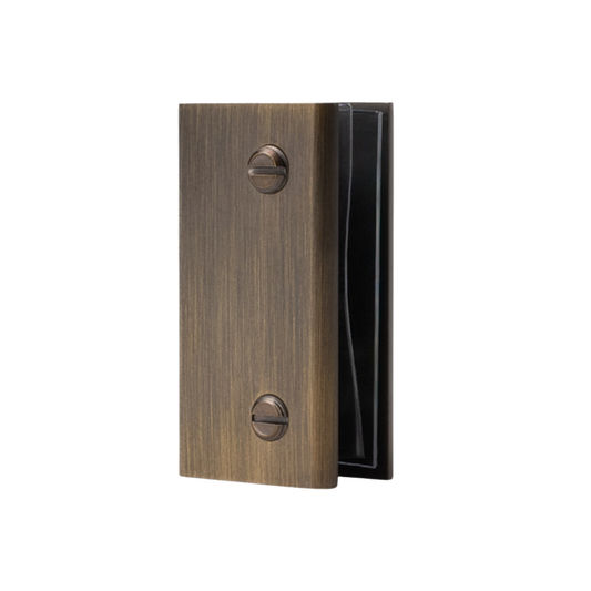 Rhodes Shower Glass Clamp Antique Brass