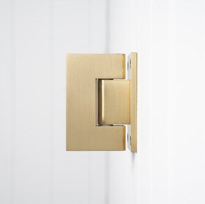Rennes Shower Hinge Glass to Wall Brushed Brass