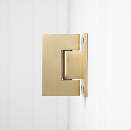 Rennes Shower Hinge Glass to Wall Brushed Brass
