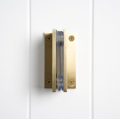 Rennes Shower Hinge Glass to Wall Brushed Brass