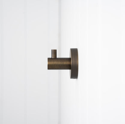 Copenhagen Robe Hook Antique Brass
