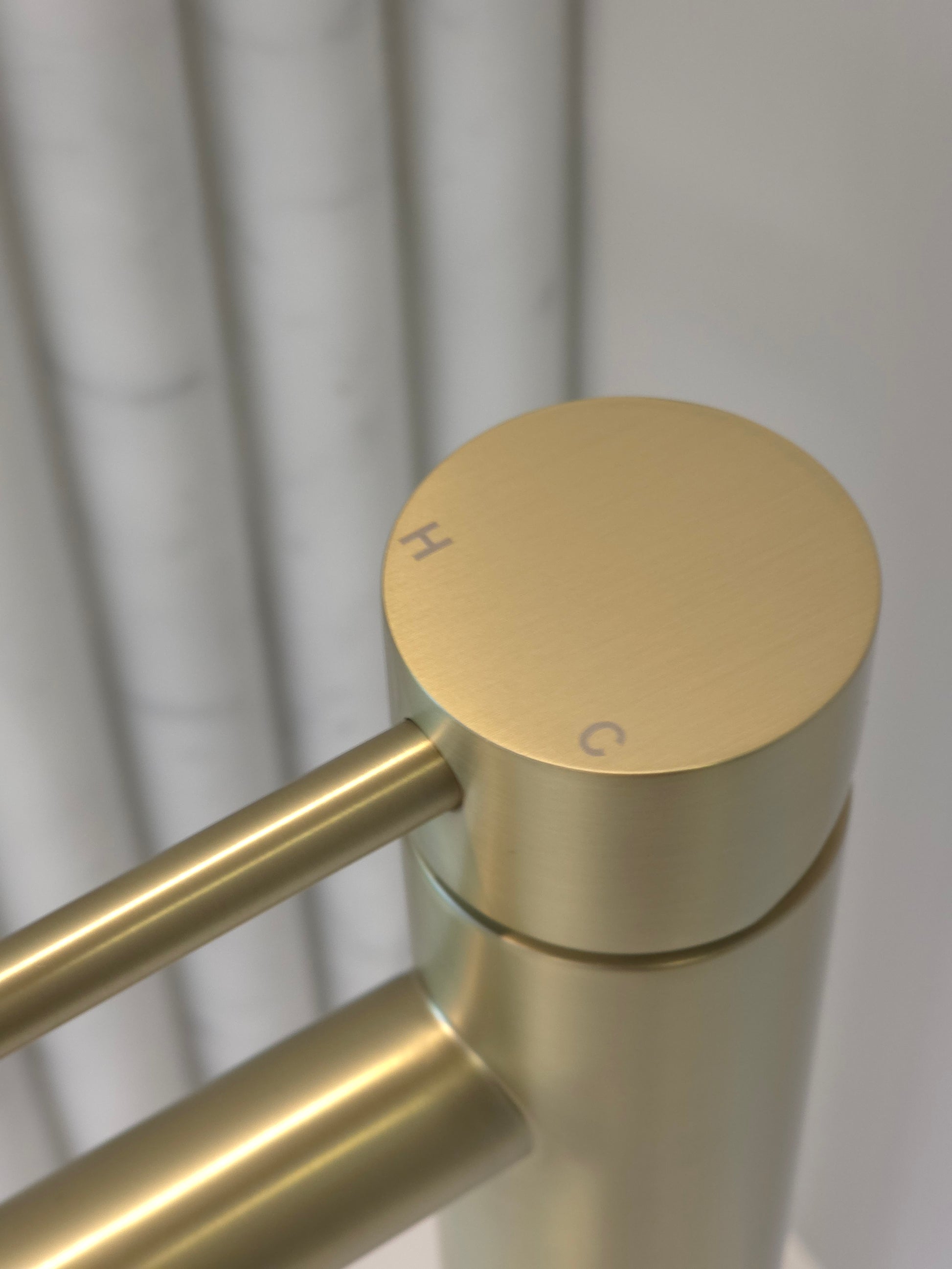 Vienna Tall Basin Mixer Brushed Brass
