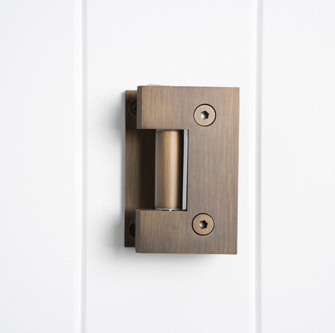 Rennes Shower Hinge Glass to Wall Antique Brass