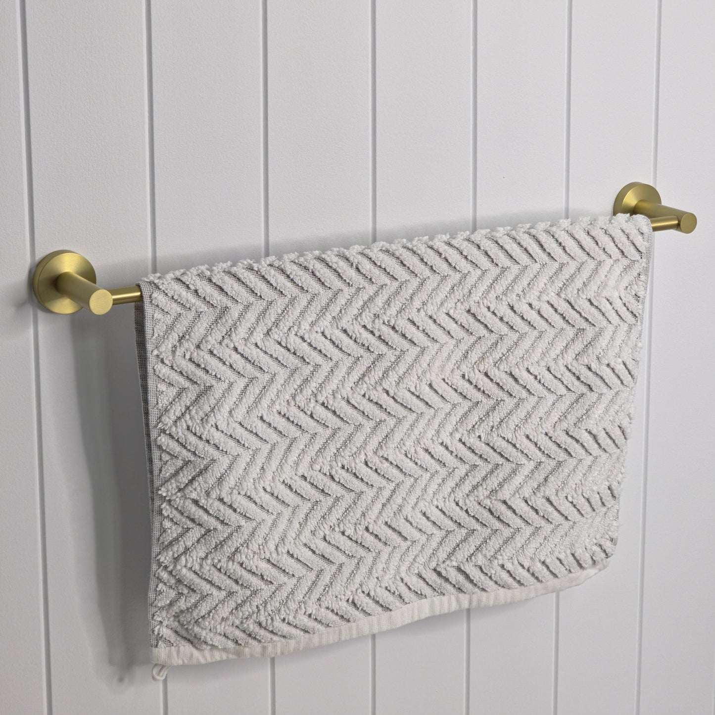 Provence 600mm Single Towel Rail Brushed Brass