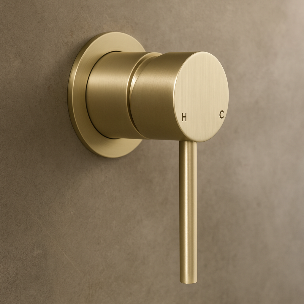 Milano Wall Mixer Brushed Brass