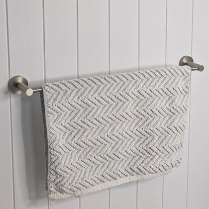 Provence 600mm Single Towel Rail Brushed Nickel