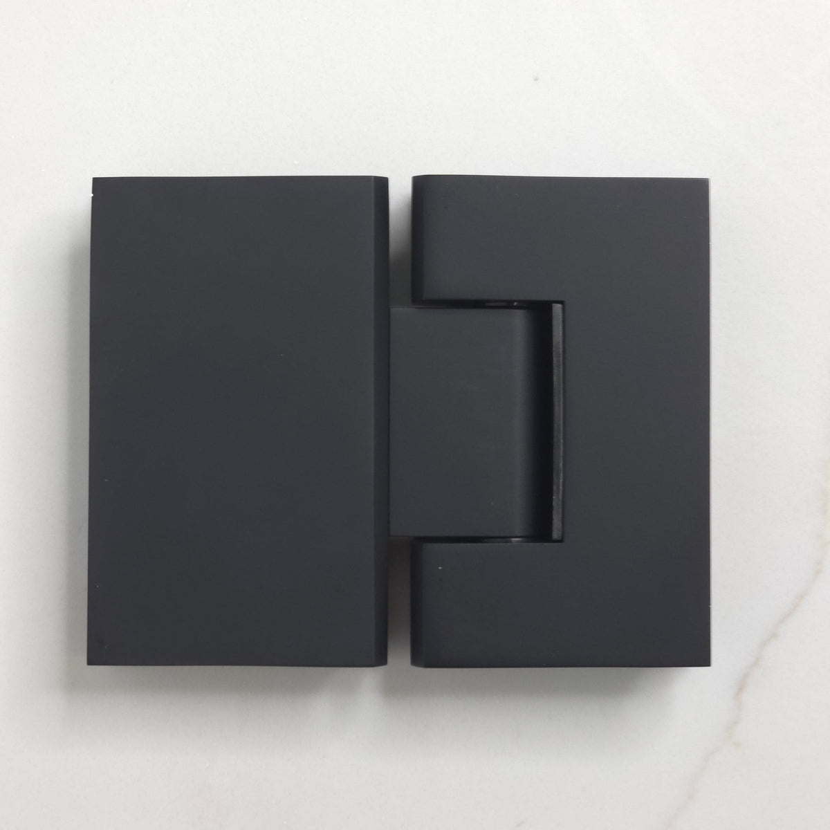 Geneva Shower Hinge Glass to Glass Matte Black