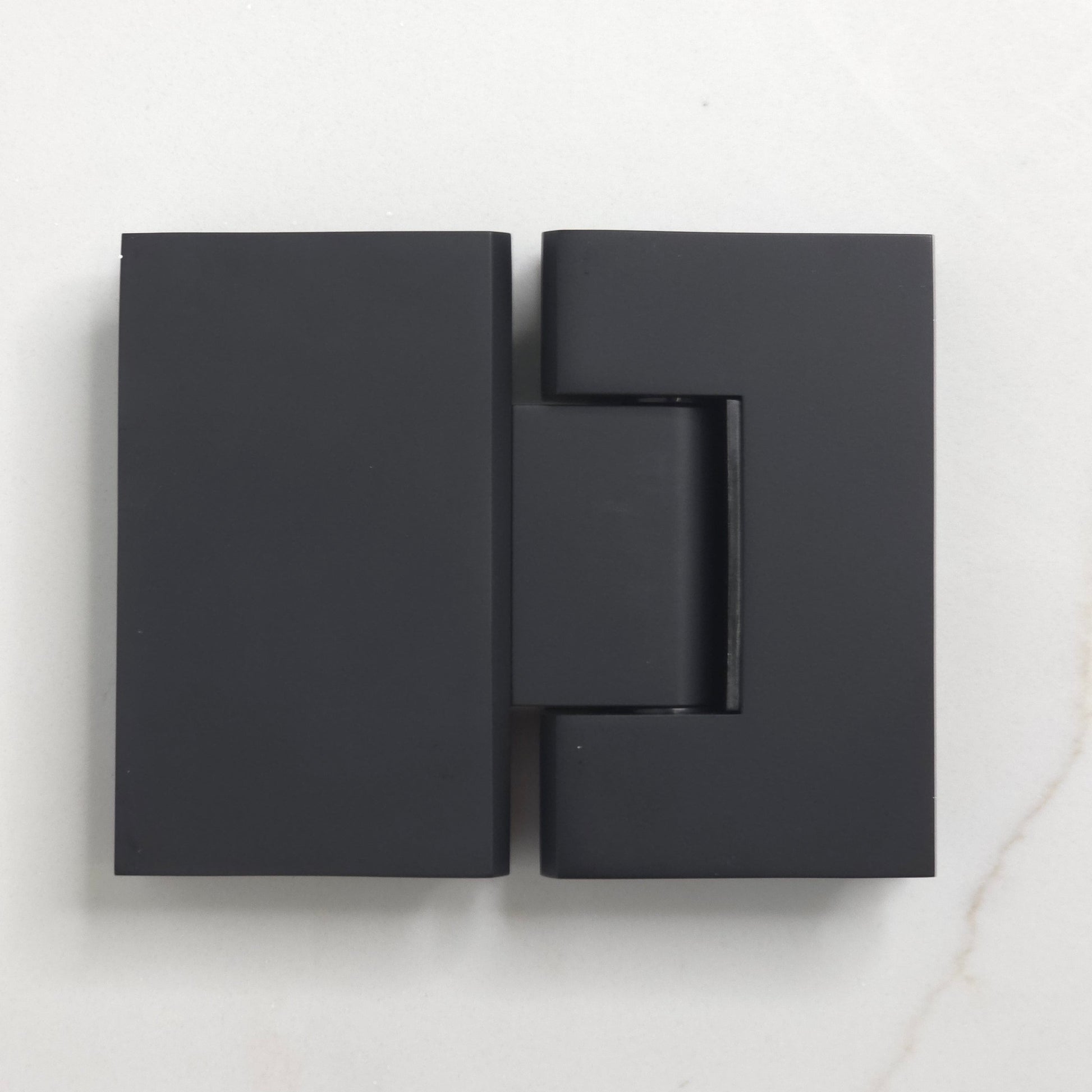 Geneva Shower Hinge Glass to Glass Matte Black