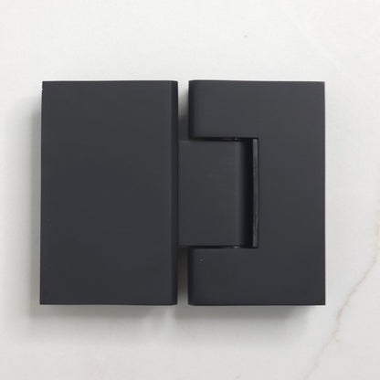 Geneva Shower Hinge Glass to Glass Matte Black