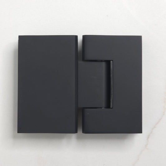 Geneva Shower Hinge Glass to Glass Matte Black