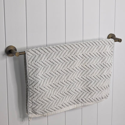 Provence 600mm Single Towel Rail Antique Brass