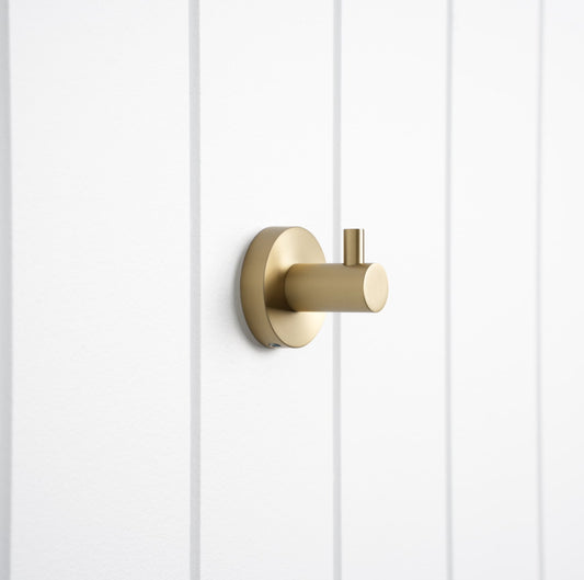 Copenhagen Robe Hook Brushed Brass