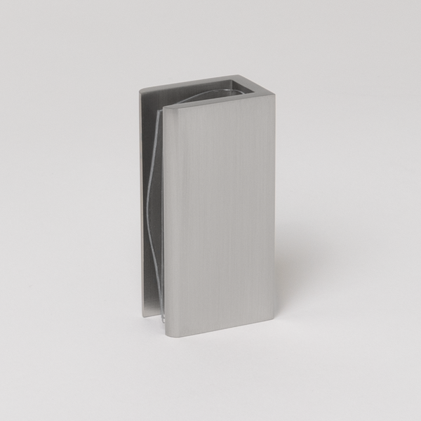 Rhodes Shower Glass Clamp Brushed Nickel