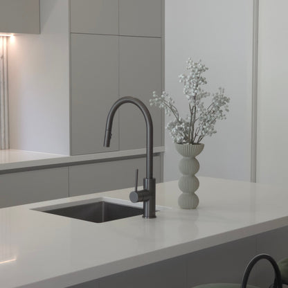 Porto Pull-Out Kitchen Mixer Gunmetal