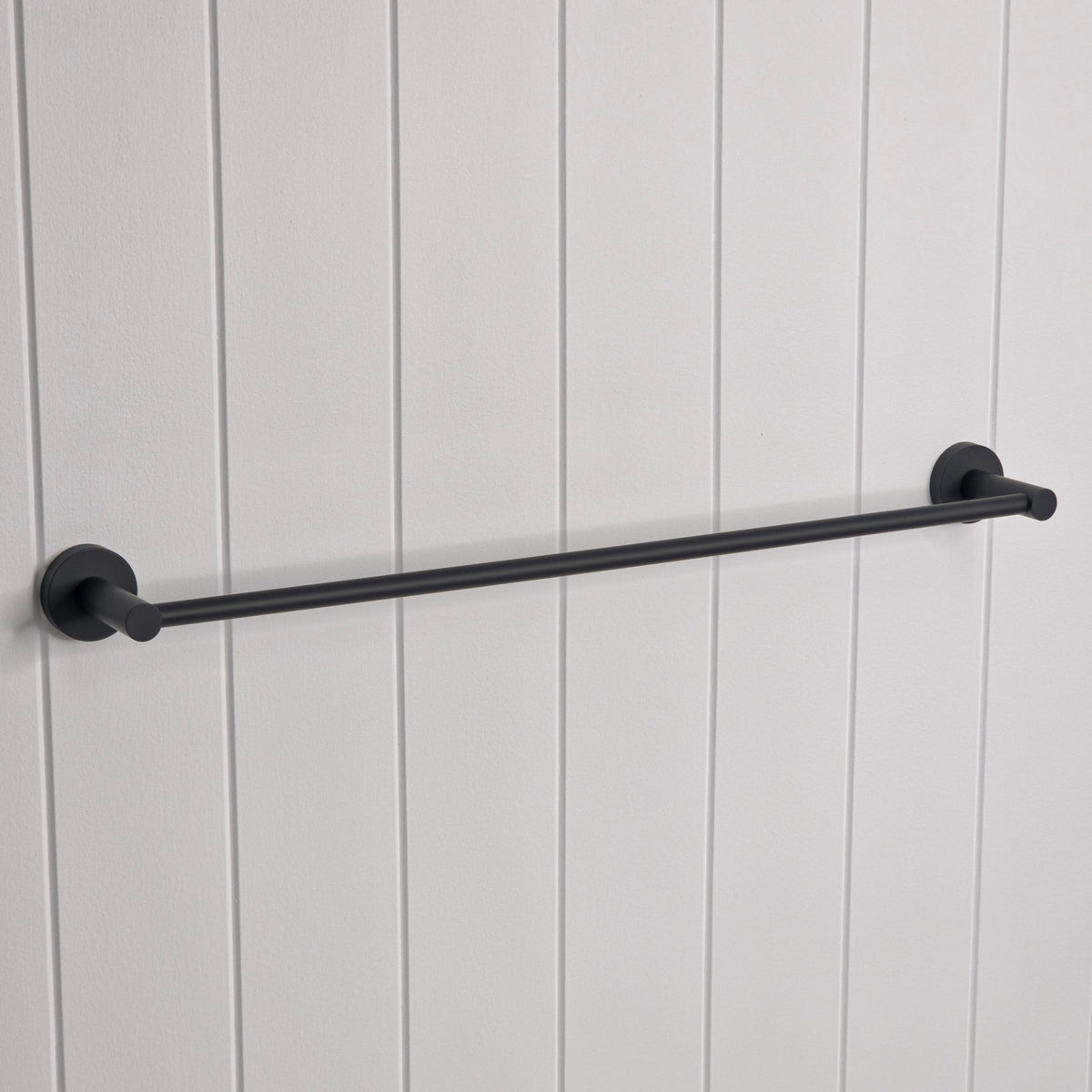 Provence 600mm Single Towel Rail Matte Black