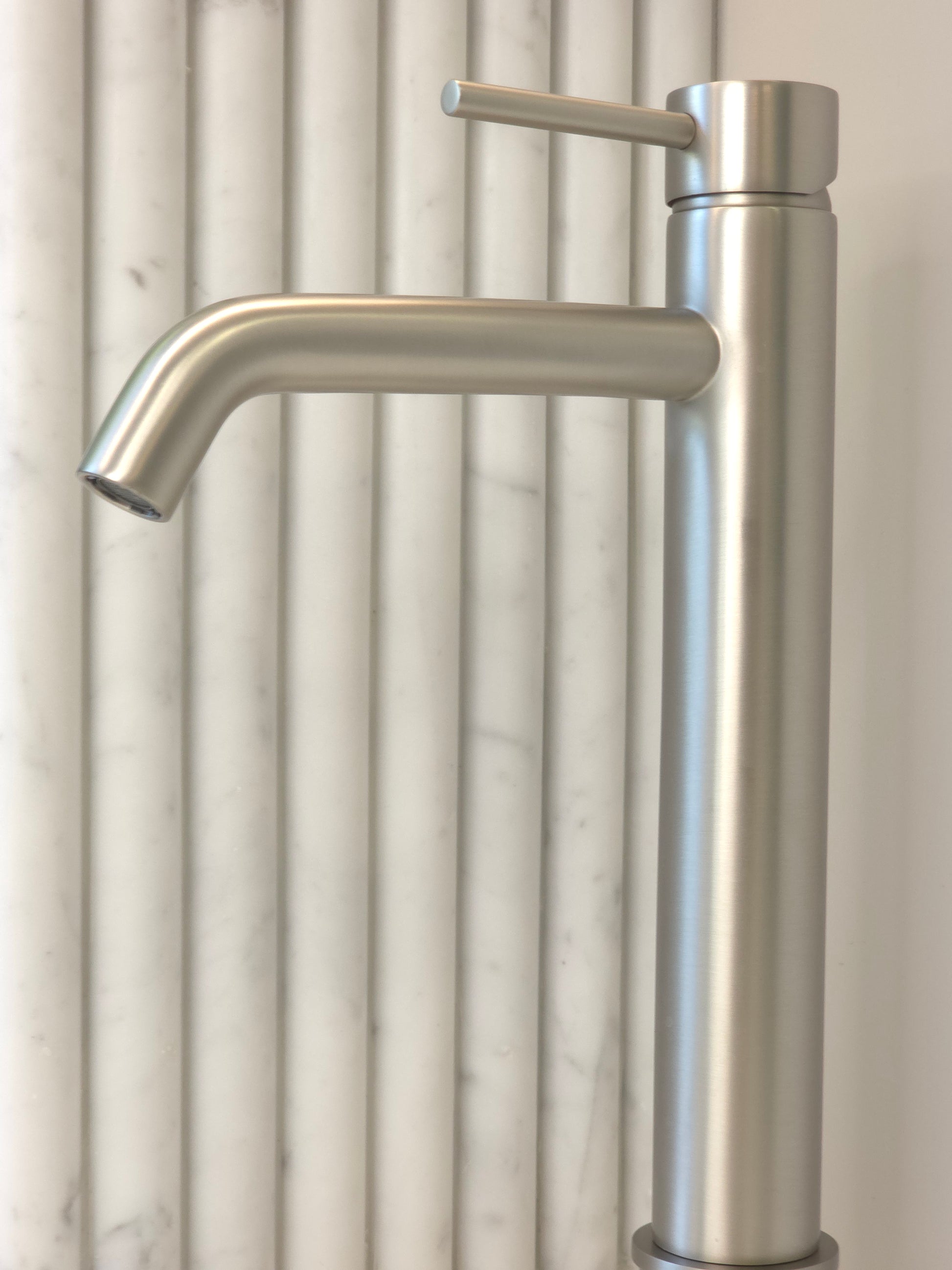 Vienna Tall Basin Mixer Brushed Nickel