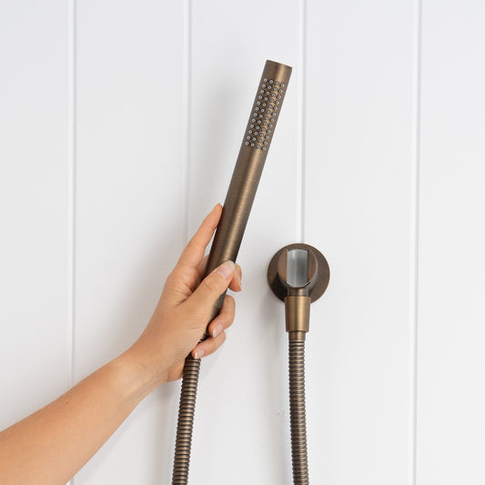 Versailles Handheld Shower Head with Hose - Antique Brass