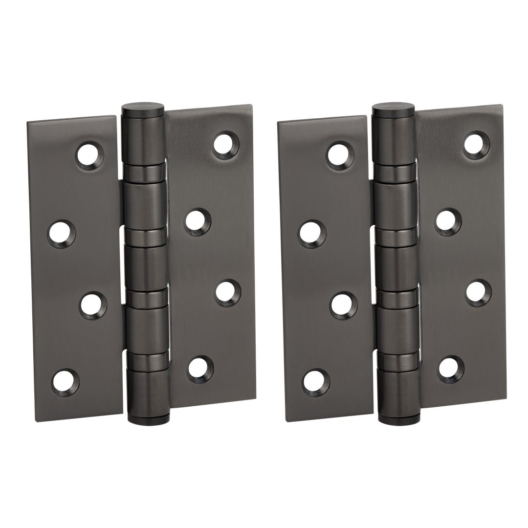 Venezia Door Butt Hinge in gunmetal finish, front view against a plain background