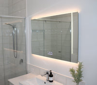Cozy Bathroom Glow from InVogue Large Smart Backlit LED Mirror's Warm White Light